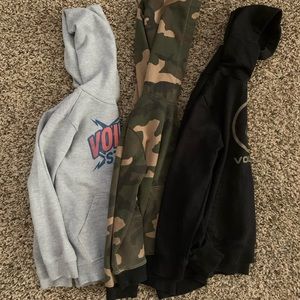 Lot of 3 boys hoodies